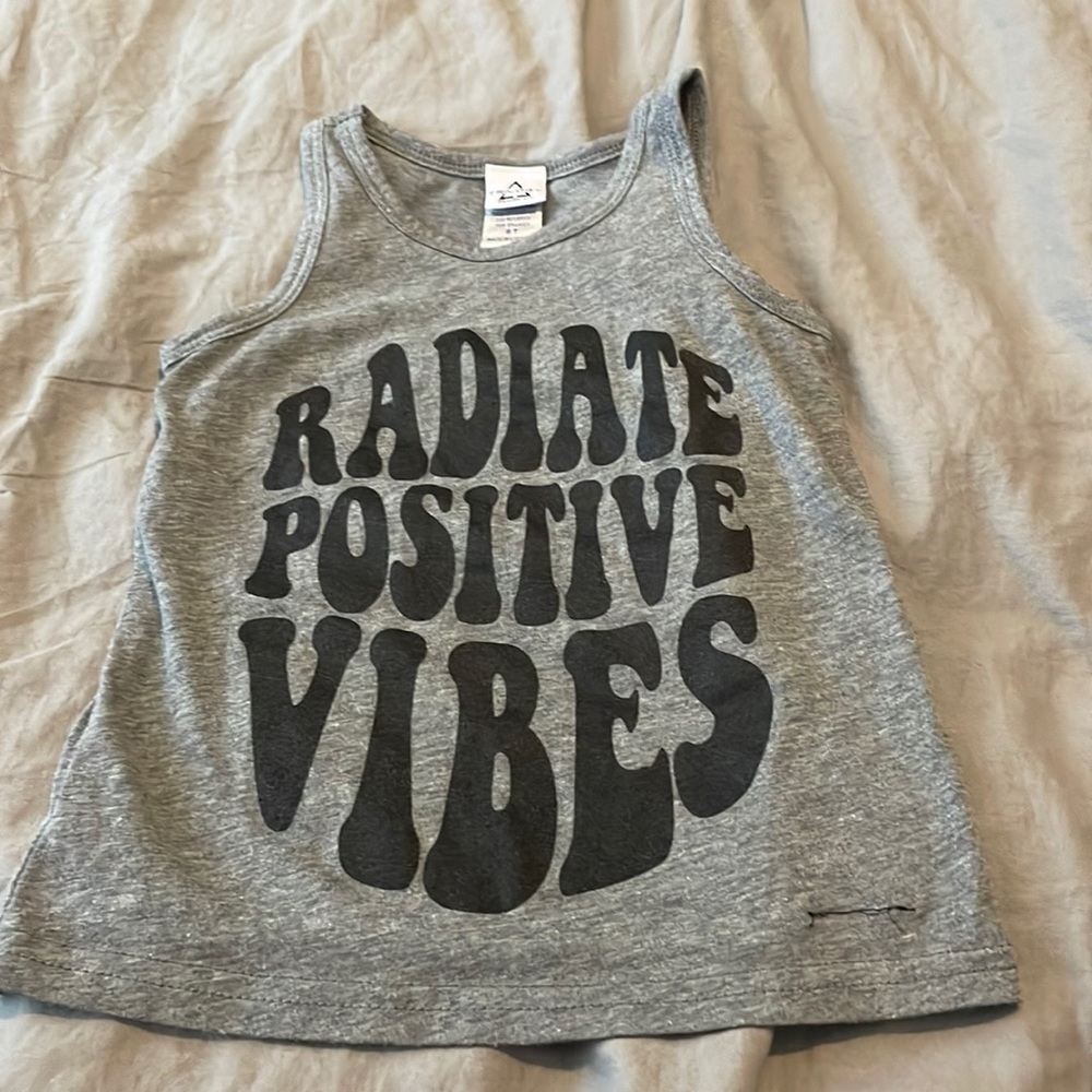 Trilogy Design Co Toddler Positive Vibes Tank Top​​​​​​​​​​